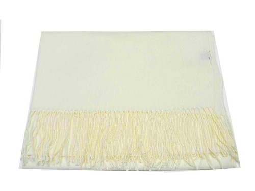 Bufanda Pashmina mezcla de lana martillada monocromática hombre mujer negro blanco azul gris - Imagen 5 de 8