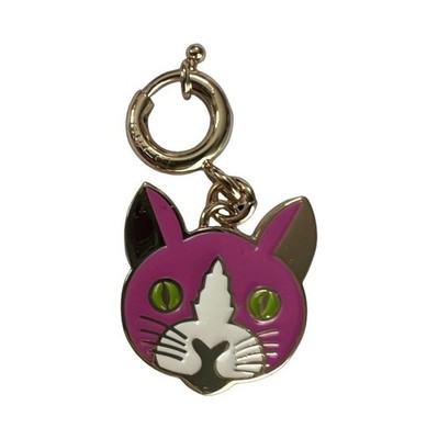 Gucci Cat Bag Charm Enamel Animal Print Logo pre-fall collection