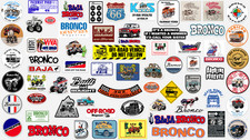 1966-1977 Ford Bronco classic vintage 1st Gen racing baja Stroppe sticker decal