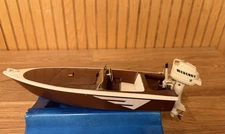 Vintage K & O Fleetline  Zephyr Toy Boat w/ Mercury Outboard Original Box 1960’s