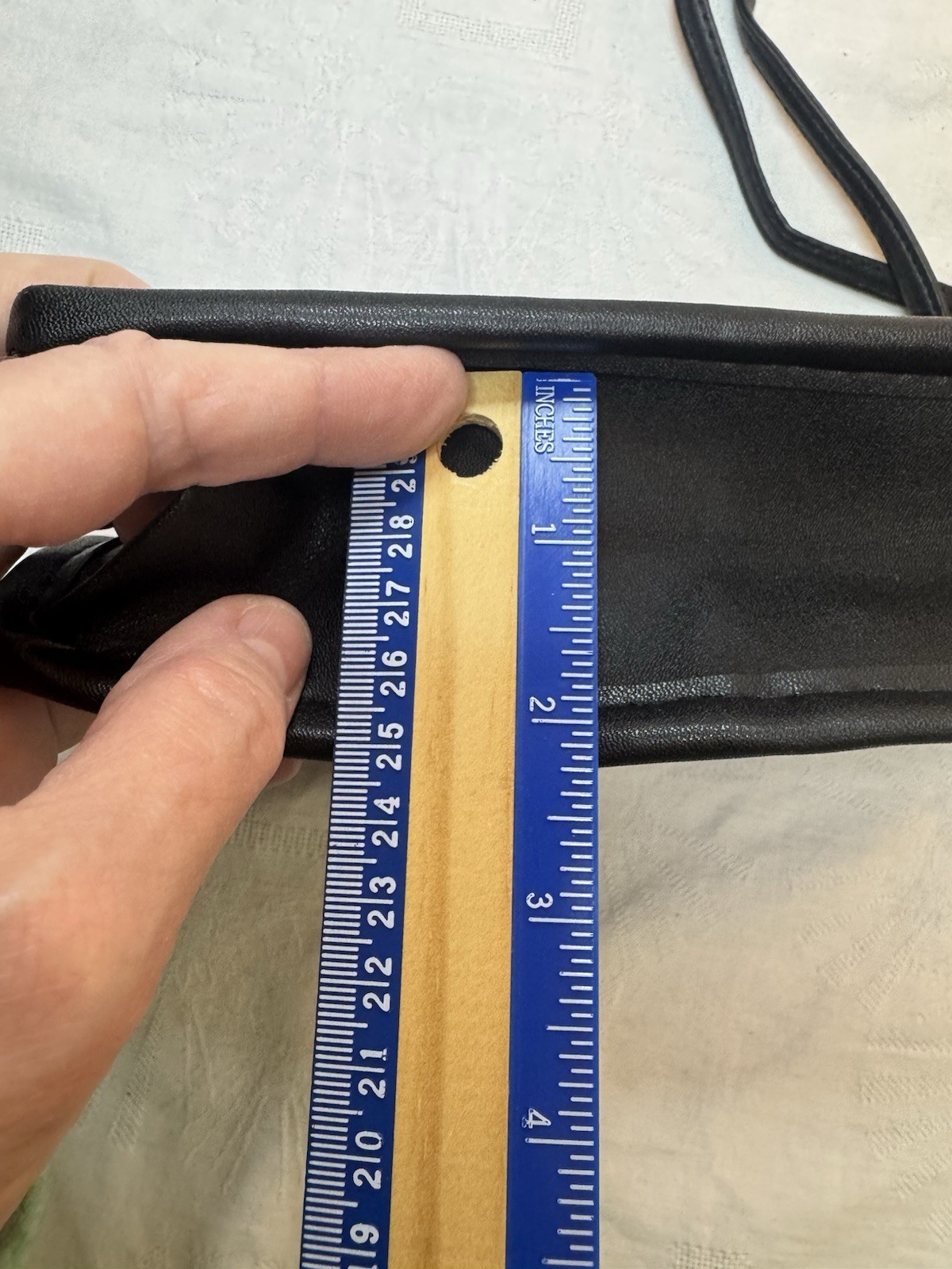 Leather Patchwork Small Crossbody Bag Unbranded - image 8