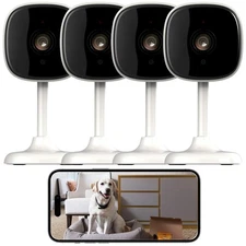 4 Pack Indoor Camera Wireless, Pet/Baby/Elderly Security Cameras, AI Motion D...