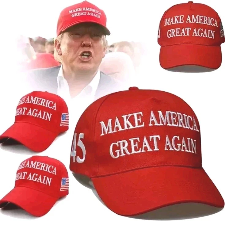 Donald Trump Hat 2025 Make America Great Again Large Font Print MAGA 2024 45-47 - image 4 of 4