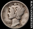 1919-D Mercury Dime- Silver- Scarce Better Date No Reserve #J2679