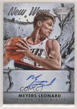 2013-14 Panini Titanium New Wave Signatures Meyers Leonard #51 Auto 0r4