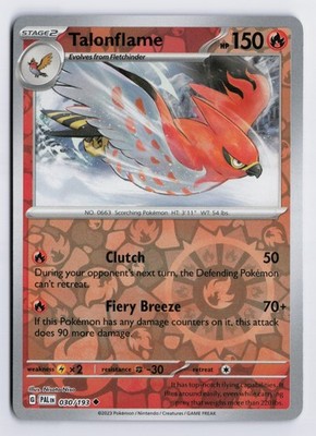 Talonflame - PAL #030/193 SV02: Paldea Evolved Reverse Holofoil NM