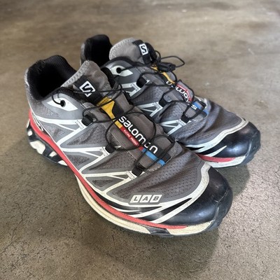 Salomon Lab XT-6 Racing Dark Grey Racing Red  Size Mens Size 7 Women s 8