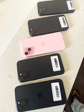 Apple iPhone Lot of 5 Mixed Models, Assorted Colors Black/Pink