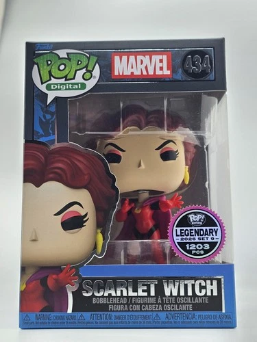 Funko Pop! Digital #434 West Coast Avengers Scarlet Witch Legendary LE 1203