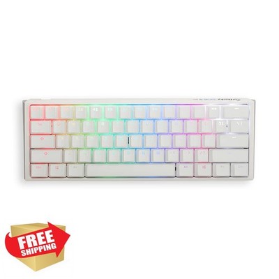 Ducky One 3 White 60% Mechanical Keyboard Silent Red Hot-Swap PBT