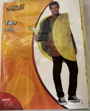 Spirit Adult Taco 3D Foam Complete Outfit Halloween Costume One Size Regular