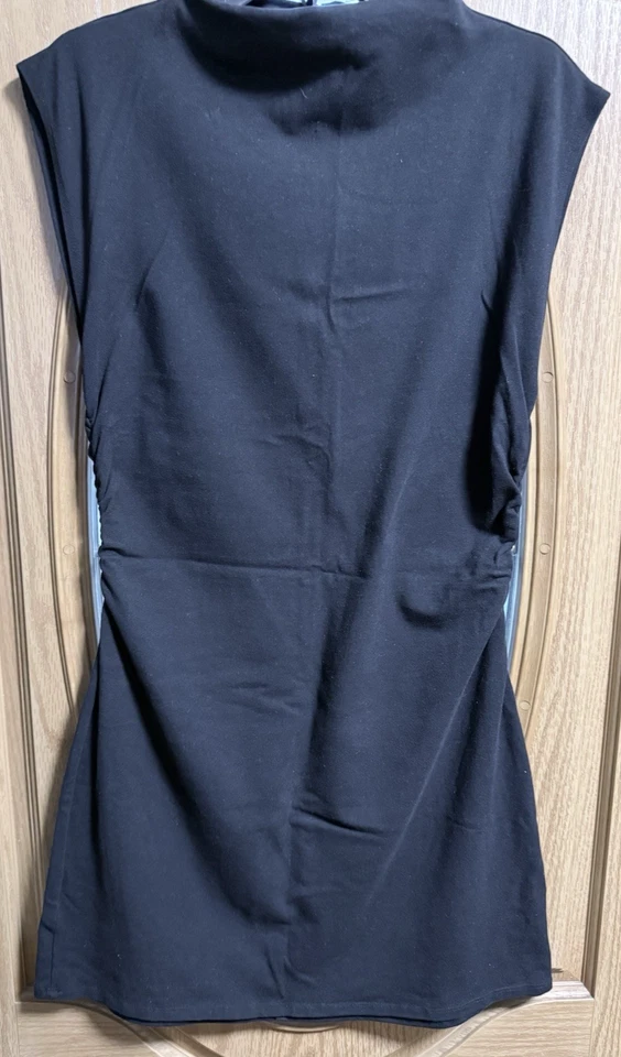 Reformation Women Knit Black Sleeveless Mini Dress Sleeveless SZ XL - Image 4 of 4