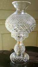 Fantastic Waterford Crystal Inishmaan Hurricane Lamp 14 Excellent Condition Rare