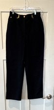 St. John Sport by Marie Gray Women's Navy Pants Gold Hardware Straight 6