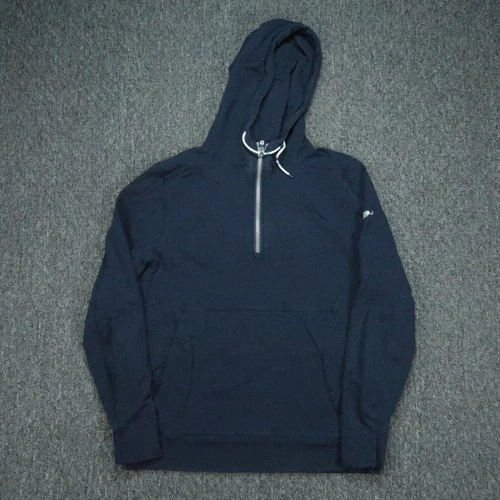 B Draddy Hoodie Mens Medium Blue Proctor Quarter Zip Hooded Pullover Golf - product listing photo