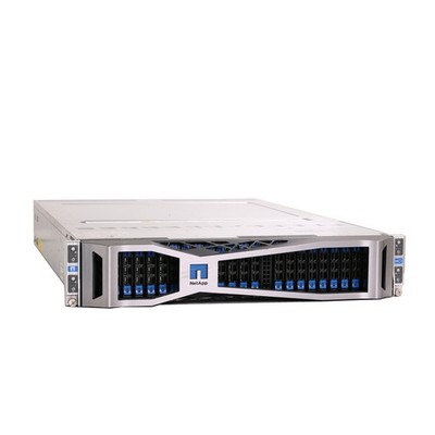 NetApp H410C / 4x Nodes (je 2x Intel Xeon Gold 6138), 24x SFF, 2x PSU, 19'' Rails