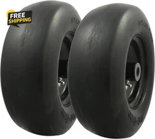 00232-2PK Universal Fit Flat-Free 11X4.00-5 Tire and Wheel Assembly, Zero Turn