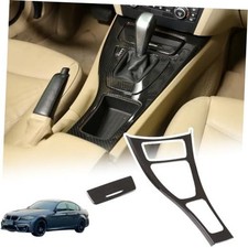 Car Center Console Gear Shift Panel Cover Compatible with Carbon Fiber Pattern