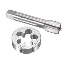 M16 x 0.75mm Metric Tap and Die Set HSS Machine Thread Tap with Round Die