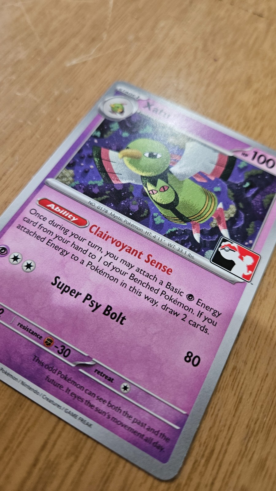 Xatu 72/182 Non-holo Play! Stamped Pokemon card