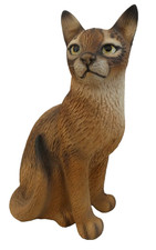 GLOBAL ART BISQUE PORCELAIN ORNAMENT OF A CAT BY HARVEY KNOX PERFECT CONDITION