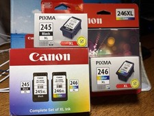 Canon 245XL and 246XL Black and Tri-Color Ink Cartridges (2 Sets)