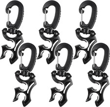 Scuba Dive Hose Holder Clip Accessories Diving Double BCD Hose Clip with Snap Ho