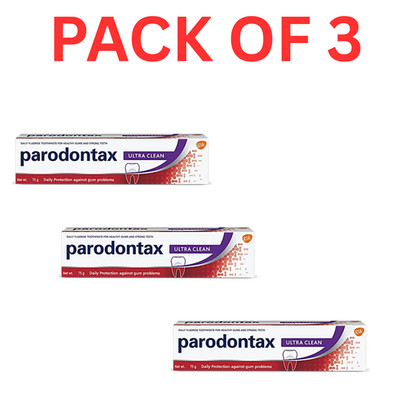 Parodontax Ultra Clean 75g x3 | Fluoride Toothpaste | Gum Health | FREE SHIPPING