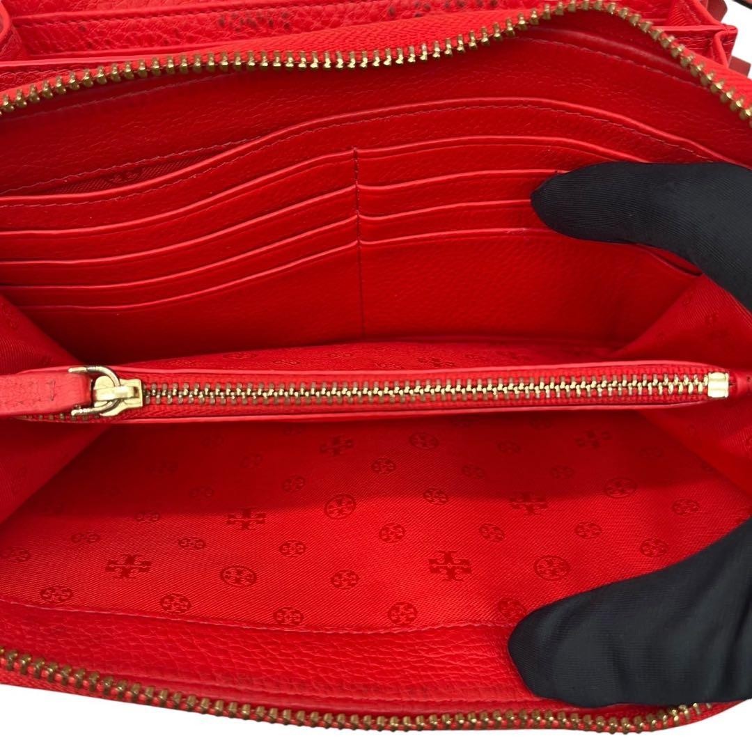 Tory Burch Crossbody Shoulder Bag Leather Red Women's From Japan thumbnail 12