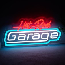 Pugna TV Garage Neon Signs for Wall Decor Neon Lights for Bedroom Led Busines...