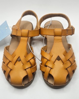 NEW Cat and Jack Toddler Ella Sandals - Closed Toe- Cognac- Toddler Size 9