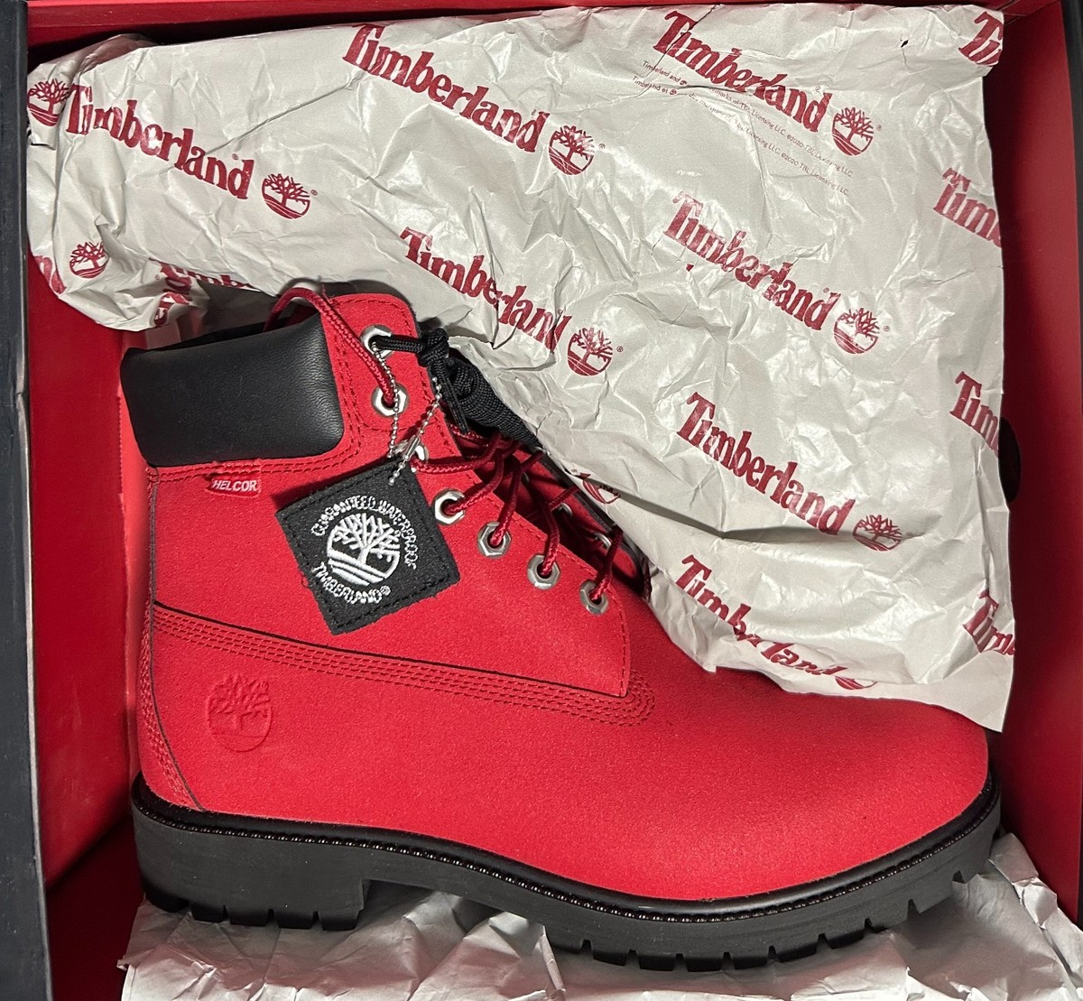 Timberland 6-Inch Heritage Waterproof Boot - Medium Red Helcor