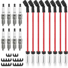 8mm Wireset + 8 Spark Plug 41-962 for Chevy Silverado 1500 GMC Sierra V8