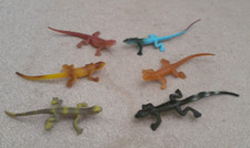 Fake Lizards Rubber Lot of 6 Durable Garden Realistic Scary Gag Prop Toy