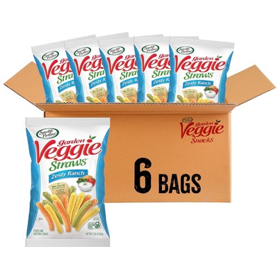 Sensible Portions Veggie Straws, Zesty Ranch Flavor, Gluten-Free Chips, Individu
