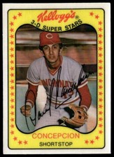 1981 Kellogg's #28 David Concepcion   Baseball Reds
