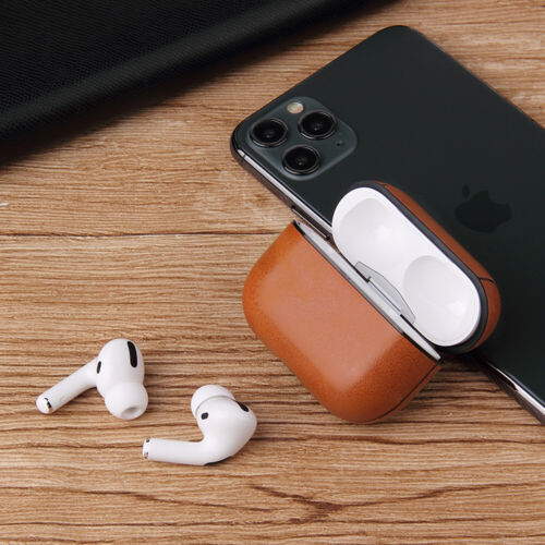 Leder Hülle Für Apple AirPods Pro 1/2/3 Case Hülle Cover Schutzhülle Stoßfest - Bild 10 von 22