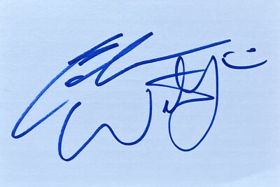 Calum Worthy Signed In Person 4x6 Index Card In Top Loader - Authentic