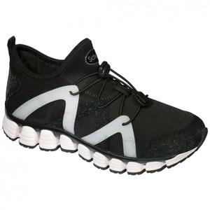 ladies black and white trainers