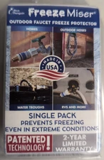 FREEZE MISER Single Outdoor Faucet Freeze Protector