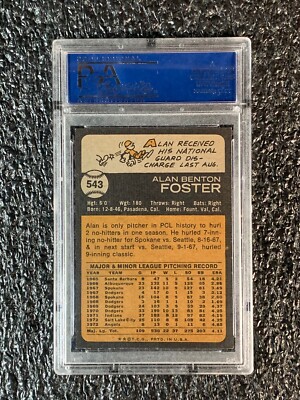 1973 Topps Baseball High Numbers #543 Alan Foster PSA 8 | eBay