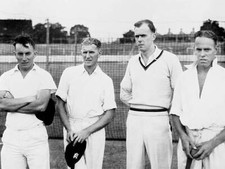 Cricket Australia's Ken Meuleman, Ben Barrett, Bill Johnston and I- Old Photo