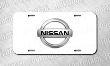 For Nissan Fans White License Plate Auto Car Tag FREE SHIP