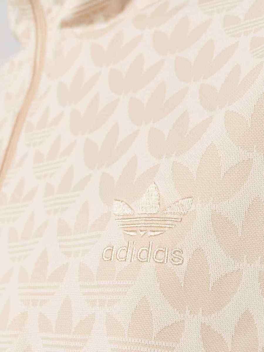 adidas Originals Firebird Track Top Monogram Logo Off White adidas Originals Firebird Track Top Monogram Logo Off White