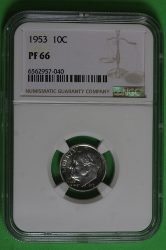 1953 Proof Roosevelt Dime NGC PF66 #B36462