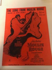 Moulin Rouge 1953 Where is Your Heart J. Ferrer Auric Engvick Piano Sheet Music