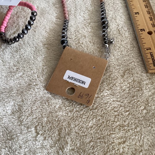 Modeschmuck Halskette und passende Ohrringe Perlen Neu - Bild 4 von 7