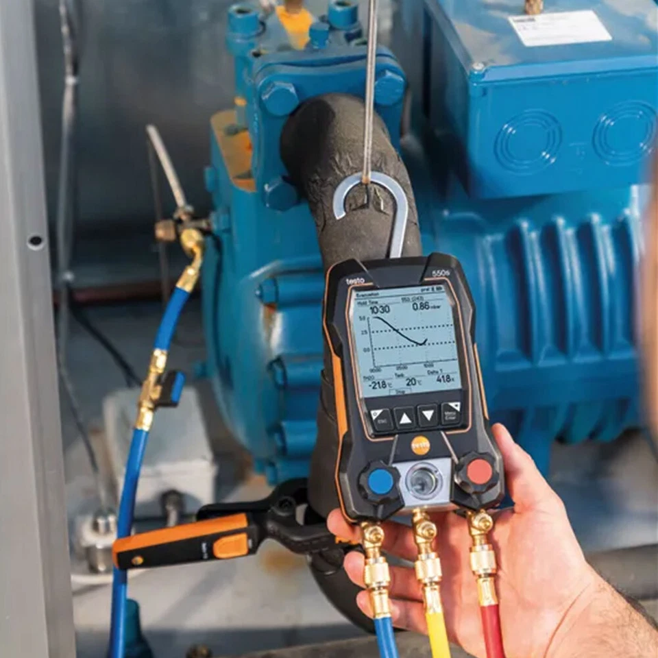 Testo 550s Digital Manifold With wireless Clamp Temperature Probes Smart Kit - Image 3 of 4