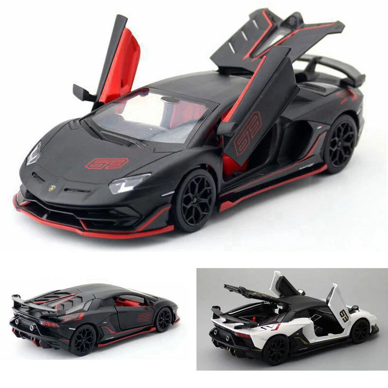 1 24 Scale Lamborghini Aventador SVJ 63 Model Car Toy Cars Diecast