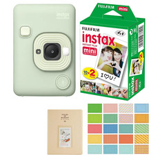Fujifilm Instax Mini LiPlay Hybrid Instant Camera with 20 Films Matcha Green